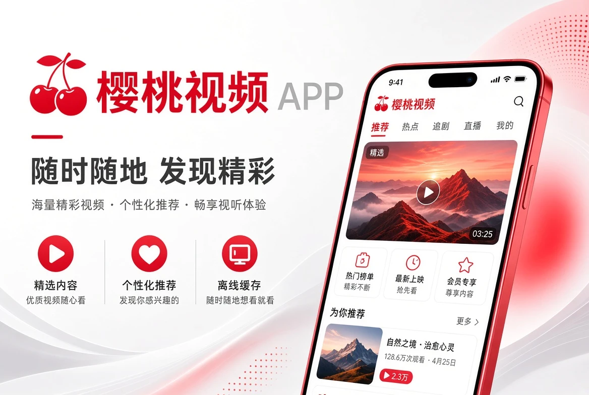 樱桃视频APP移动端展示